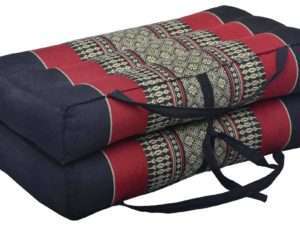 Coussin de Yoga et de méditation Pliant / Dépliant, Noir-rouge