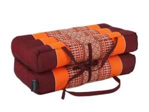 Coussin de Yoga et de méditation Pliant-dépliant / Burgundy-Orange